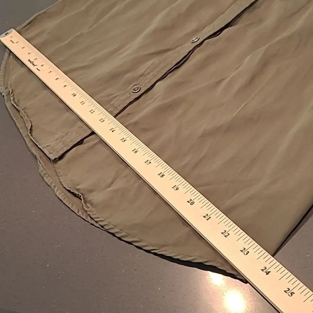 Style & Co sz M olive drab green dress - Picture 8 of 11
